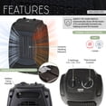 thumbnail image 3 of Calentador portátil y ventilador Techni Home Dual Comfort 2 en 1, 3 of 8