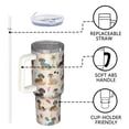 thumbnail image 4 of OBREWU Dachshunds on the Beach Tumbler with Handle and Lid,Dachshunds on the Beach 40oz Double Wall Vacuum Insulated Tumbler,Cups Gift for Women and Men, 4 of 7