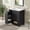 Black, variant on 30'' Durable Compact Freestanding Cabinet, Bathroom Storage Unit with Waterproof Surface, Modern Small Bathroom Vanity with Ceramic Sink for bathroom daily use, Blue Gray