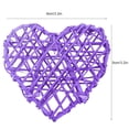 thumbnail image 3 of 6 Uds DIY Decorativo En Forma De Corazón Bola De Ratán Adorno Decoración Para Fiesta De Boda Púrpura, 3 of 7