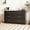 Black, variant on HSUNNS Modern 6 Drawer Dresser Cabinet, Dresser for Bedroom, Kitchen Storage Cabinet with Drawers, Chest of Drawers(Black)