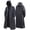 Black, variant on Sentmoon Reusable Poncho Lightweight Waterproof Rain Gear Packable Outdoor Hooded Windbreaker Mens Rain Jacket