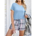 thumbnail image 2 of Avidlove Women's Pajama Set Shorts Sleepwear Short Sleeve Tops with Pjs Shorts Nightwear, 2 of 7