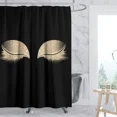 thumbnail image 3 of Gold Eyelash Makeup Shower Curtain Bath Curtain Set Spark Rose Drip Bathroom Curtain Eye Lash Beauty Salon Art Home r, 3 of 7