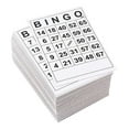 thumbnail image 1 of de BINGO, Tarjetas de Papel de Lectura, 1 en 60 Hojas Individuales, Tarjetas Desechables, Sin Duplicado CUTICAT Hojas de tarjetas de juego de bingo, 1 of 7