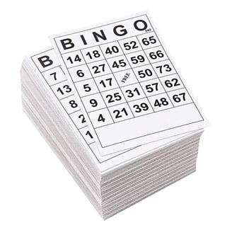 100-Pack Mixed Color Bingo Cards – Jumbo Easy-Read Numbers, Unique Cards For Game Nights, Parties, Fundraisers & Family Fun