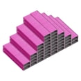 thumbnail image 1 of Uxcell 26/6 Standard Staples, 10 Pack 10000pcs 1/4" Leg Length Flat Clinch Chisel Point Staples, Rose Red, 1 of 6