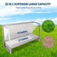 thumbnail image 2 of 5ft Goat Hay Feeder, 60 Gallon Outdoor Livestock Pasture Feeder for Sheep, Horses & Ponies, Anti-Waste Metal Hay Rack with Rounded Edges, 2 of 6