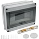 thumbnail image 1 of Caja eléctrica para exteriores resistente al agua IP65, montaje en superficie ABS de 8 módulos, caja de conexiones resistente a la intemperie, gabinete de control para uso en exteriores, 1 of 5