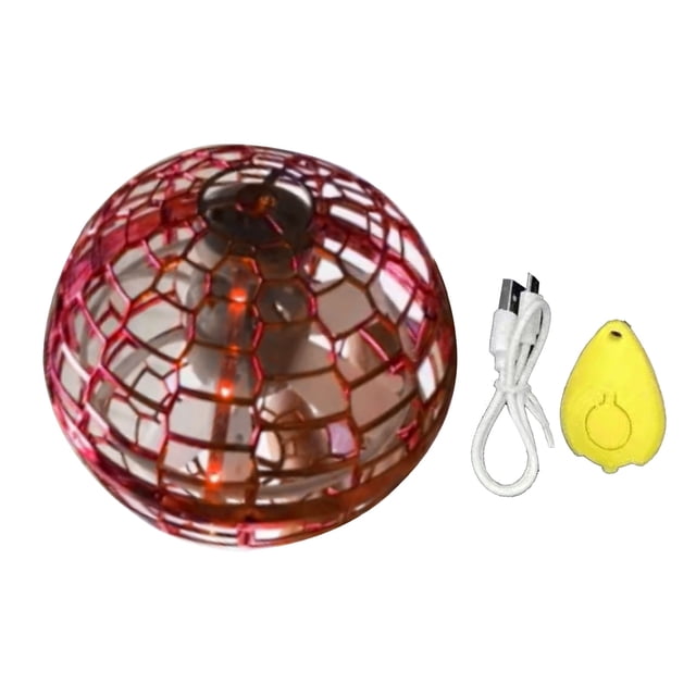 UFO Bola voladora de inducción luminosa Bola de levitación de ciclotrón inteligente Juguetes para niños con batería de 200 mAh Rojo YUNYI BRAND Deportes