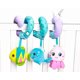thumbnail image 4 of Juego de 3 juguetes para asiento de coche, juguete de actividad de espiral de peluche para bebé, juguetes colgantes para cochecito de bebé, juguete de peluche para niño pequeño (océano), 4 of 5