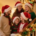 thumbnail image 5 of BOSONER Santa Hat,Xmas Holiday Hat for Kids,Unisex Velvet Comfort Christmas Hats Extra Thicken Classic Fur for Christmas New Year Festive Holiday Party Supplies, 5 of 9