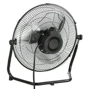 KFFKFF Ground Fan, Trio Velocity Intensity 14 Inch Industrial Grade Fan, 2400 CFM 360° Flexible Orientation 19.69 ft/sec Air Circulation Robust Metallic Fan, Suitable for Residence, Fitness Center