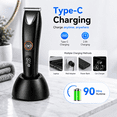 thumbnail image 2 of Professional Hair Trimmer for Men - Wet/Dry Hair Clippers for Hair Cutting, Electric Beard Shaver with USB-C Charging, Cutting Grooming Kit, 2 of 7