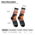 thumbnail image 2 of Xecao Sunset Dancing Dolphin B Pattern Sport Socks for Women and Men Crew Socks Sporty Calf Socks Casual Socks, 2 of 6
