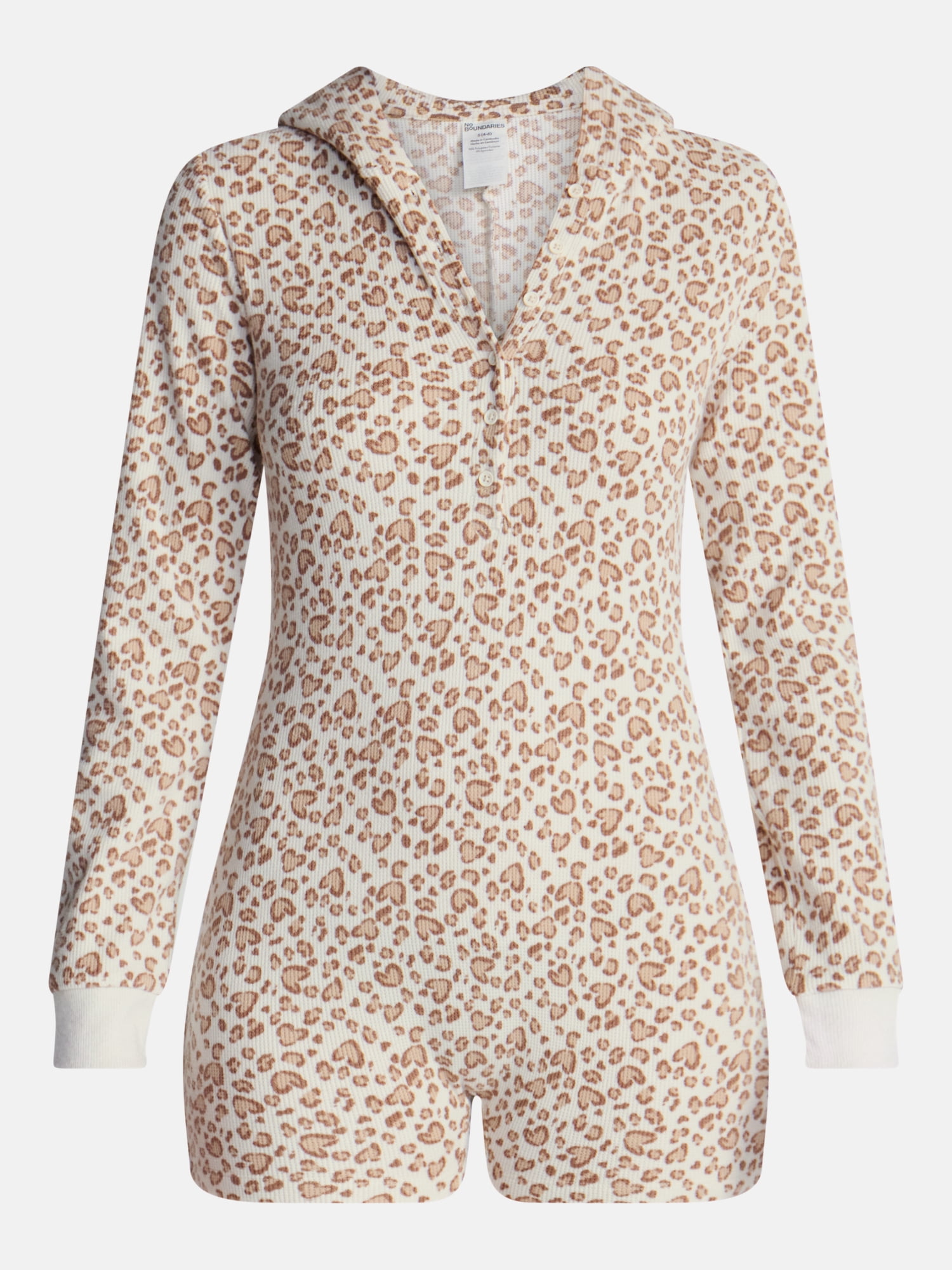 No Boundaries Waffle Knit Romper, Women’s XS-2X
