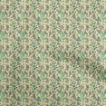 thumbnail image 1 of oneOone Rayon Light Yellow Fabric Jacobean Floral Sewing Craft Projects Fabric Prints By Yard 56 Inch Wide, 1 of 4