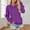 Purple, variant on Women's V Neck Pullover Sweatshirt Soft Long Sleeve Casual Tops For Daily Wear And Sports Comfortable Loose Fit Winter Clothing With Pockets Sweat Shirt Top Warm Zip up Sweatshirt Casual Long Sleeve