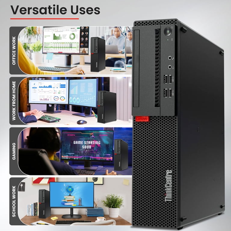 Restored Lenovo ThinkCentre Gaming Desktop PC Intel Core i5-6500