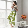 thumbnail image 4 of Uemuo Lovely Chickens Pattern Women's Wide Leg Palazzo Lounge Pants with Pockets Light Weight Loose Comfy Casual Pajama Pants-Medium, 4 of 9