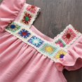 thumbnail image 7 of Edvintorg Girls Summer Dress 2-8 Years Summer Ethnic Style Round Neck Sleeveless Loose Casual Dress Cute Flying Sleeve Beach Dress Kids, 7 of 7