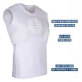 thumbnail image 2 of Exxact Sports Baseball Chest Protector - Padded Compression Shirt, Softball Chest Protector, Sternum Protection for Football, T Ball & Lacrosse Chest Protector (Chest & Rib Protector, Youth Large), 2 of 4