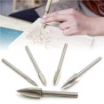 thumbnail image 3 of Redempat 5 Pieces Woodworking Engrave Drill Bit Drilling Component Grinder Head Kit, 3 of 6