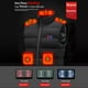 thumbnail image 5 of Chaleco calefactable de 17 zonas para hombre y mujer, unisex, de invierno, con calefacción por USB y 3 zonas de calefacción., 5 of 9
