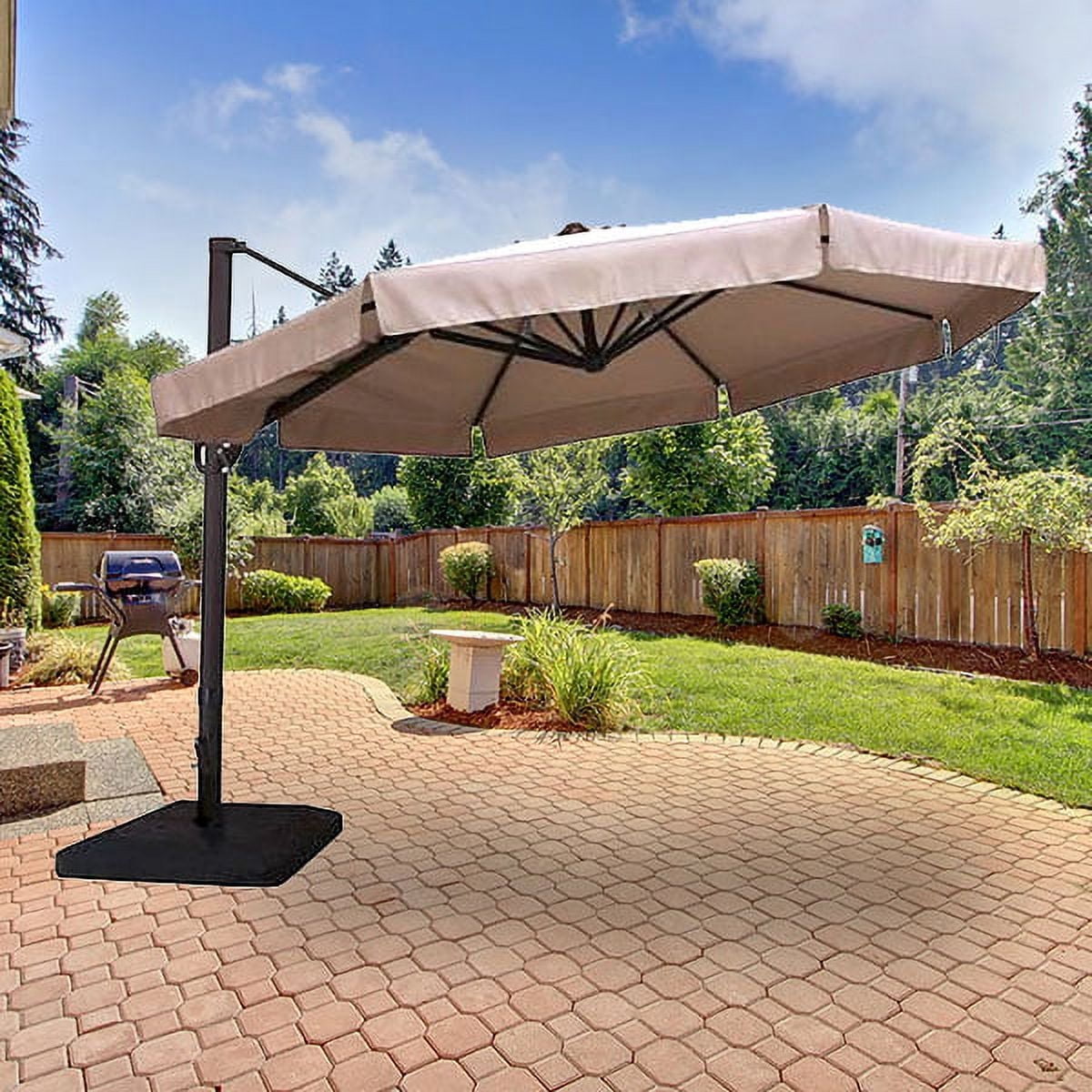 lowes patio umbrella cover Replacement Canopy for Lowe's Southern Offset Umbrella UMB-473522 Extend the life of your cantilever umbrella and keep it looking like new season after season with the Offset Outdoor Umbrella Cover by Pure Garden Patio Umbrella Accessories for Better