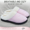thumbnail image 4 of Bergman Kelly USA Clog Slippers for Women (Multiple Colors/Sizes), Memory Foam Closed Toe Scuff Indoor Outdoor House Shoes (Dove Collection - Scuff Style), 4 of 9