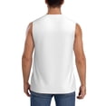 thumbnail image 4 of Disketp White Sleeveless Tshirts For Men, Muscle Shirts For Men Dry Fit Tank Top-3x-Large, 4 of 8