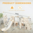thumbnail image 3 of 12-in-1 Indoor Playground Slide Set Durable Eco-Friendly for Ages 1-6, 3 of 7