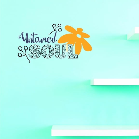 Custom Decals Untamed Soul Wall Art Size: 10 X 20 Inches Color: Multi