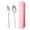 🌻Light Blue_Base#511, variant on Portable Stainless Steel Fork and Spoon Travel Cutlery Set with Case for Camping Hiking and Outdoor Picnic