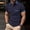 Navy, variant on Men's Polo T Shirts Short Sleeve Button Tee Shirts Lightweight Beige Dress Shirts for Man