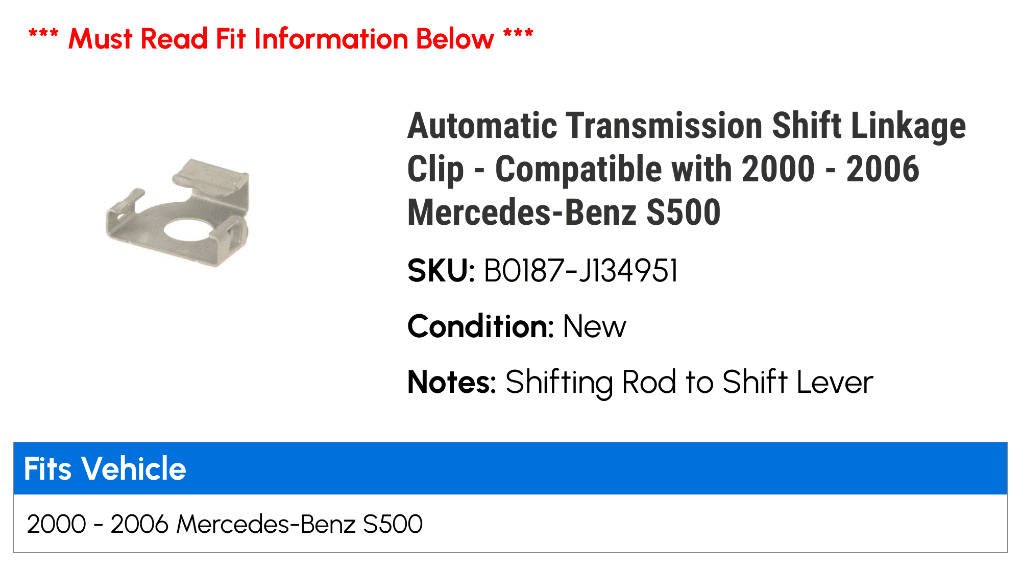 Fix Your Shifter! Automatic Transmission Repair Kit For Mercedes-Benz CL600 (2001-2006)