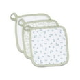 thumbnail image 1 of Lulujo - 3pack Muslin Washcloths - Green/White/Blueberry, 1 of 5