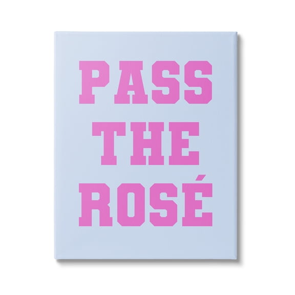 Stupell Industries Pass the Rose Phrase Inspirational Painting Gallery Wrapped Canvas Art Print Wall Art, 16 x 20