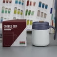 thumbnail image 6 of 12 OZ Coffee Travel Mug Cup Stainless Steel Insulated Tumbler Handle Splash Proof Lid Straw Opening Double Wall Vacuum for Hot Cold Drinks, Ice, Tea, Camping, 6 of 9