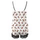 thumbnail image 3 of Gibobby conjuntos de pijama de calidad Navidad Mujeres Sexy Ajustable Encaje Halter Chaleco Top Panty Shorts Set (Caqui, L), 3 of 5