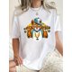 thumbnail image 1 of Camisetas para mujer Verano manga corta Tops para DeportesFunny Tiger Print Casual Sports T-shirt, Short Sleeve Crew Neck Spring & Summer Top, Women's Clothing, Baseball, Fashion Trend, Holiday Comf, 1 of 6