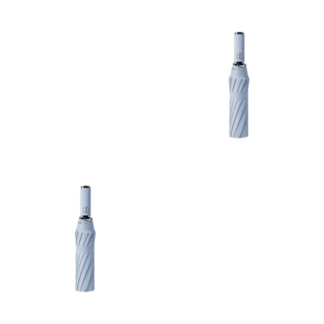 Maytalsory Folding Umbrella Reflective Stripe Umbrellas Waterproof Sunshade for No LED/Sky Blue 2Set