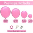 thumbnail image 2 of Pink Balloons 110 Pcs Pink Balloon Garland Kit Different Sizes 5 10 12 18 Inch Pink Balloons for Birthday Valentine's Day Party Decorations, 2 of 16