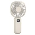 thumbnail image 6 of Hvmvliv Portable Fan Handheld Fan Digital Handheld Fan Usb Charging Outdoor Gifts Home Mini Fan White, 6 of 9