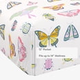 thumbnail image 6 of Mainstays Kids 100% Cotton Percale Bed Sheet Set, Queen, Butterflies, 4 Pieces, 6 of 8