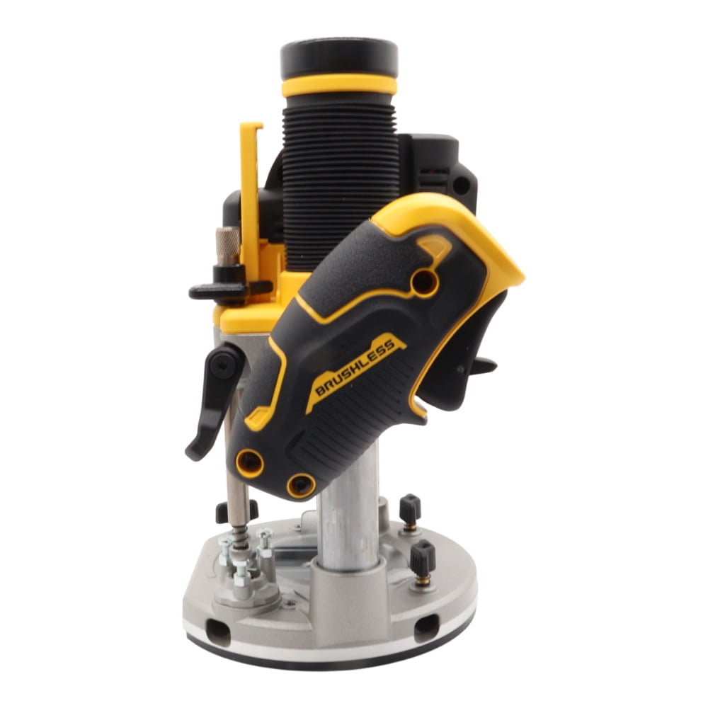 DEWALT 20V MAX XR 2-1/4 Peak HP Cordless Plunge Router, Brushless Motor, Variable Speed 16,000–25,500 RPM. Collets, Dual LED Lights, Dust Extraction, Battery and Charger Sold Separately (Tool Only)