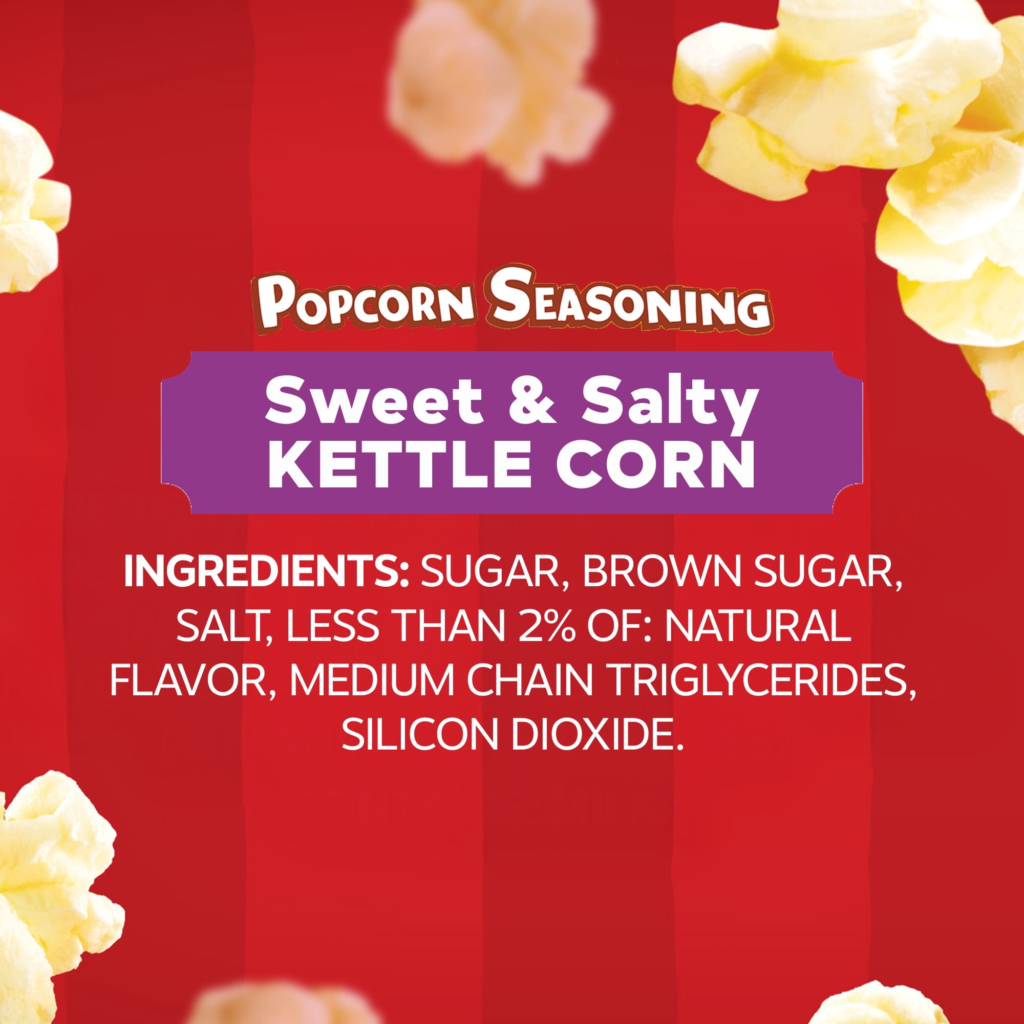 (3 pack) Orville Redenbacher's Sweet & Salty Kettle Corn Popcorn Seasoning, 3.3 oz.