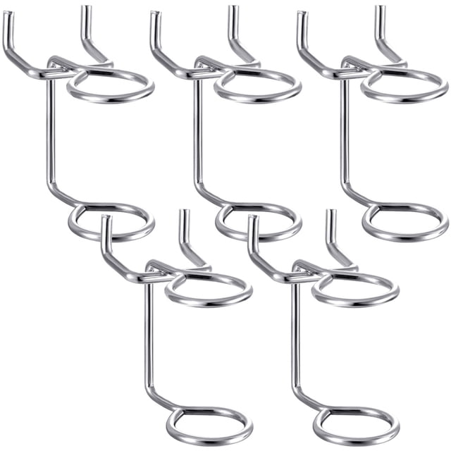 SKISUNO 5 Pcs Support de Panneau Perforé en Métal Porte-Outils à Double Anneau pour sous-Sol et Réserve