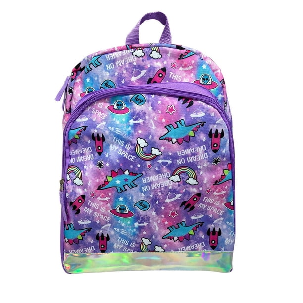 Mochila Escolar Infantil Niñas Unicorn Glitter My Space Moda Color Rosa