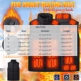 thumbnail image 6 of Luivaraty Mens Womens Heated Vest with Battery Powered 8 Heating Area 3 Temperature Modes Jackets Casual Winter Warm Fleece Jacket, S-3XL, 6 of 6